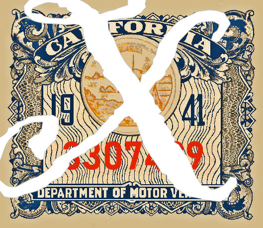 (image for) 1941 California Registration In spection sticker